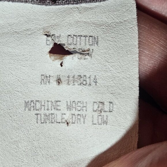 VTG Mens Casual LS Snap Pearl Button Shirt Med Taupe Work wear Normcore - Picture 10 of 14